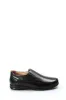 Men's Black Leather Slip-On Loafers with Perforated Detailing - Wessi sold by Wessi