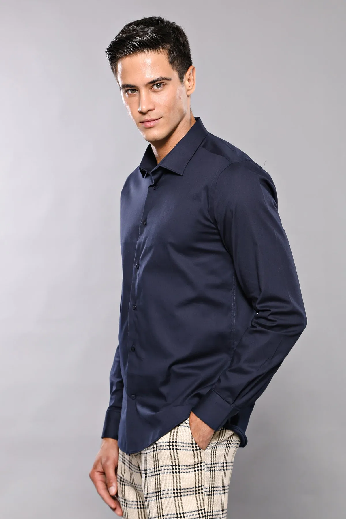 Navy Blue Men's Shirt | Wessi sold by Wessi product image thumbnail 5