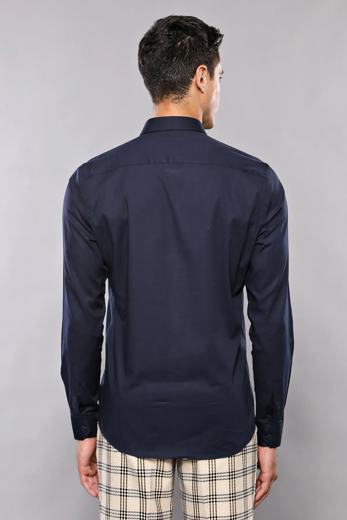 Navy Blue Men's Shirt | Wessi sold by Wessi product image thumbnail 4