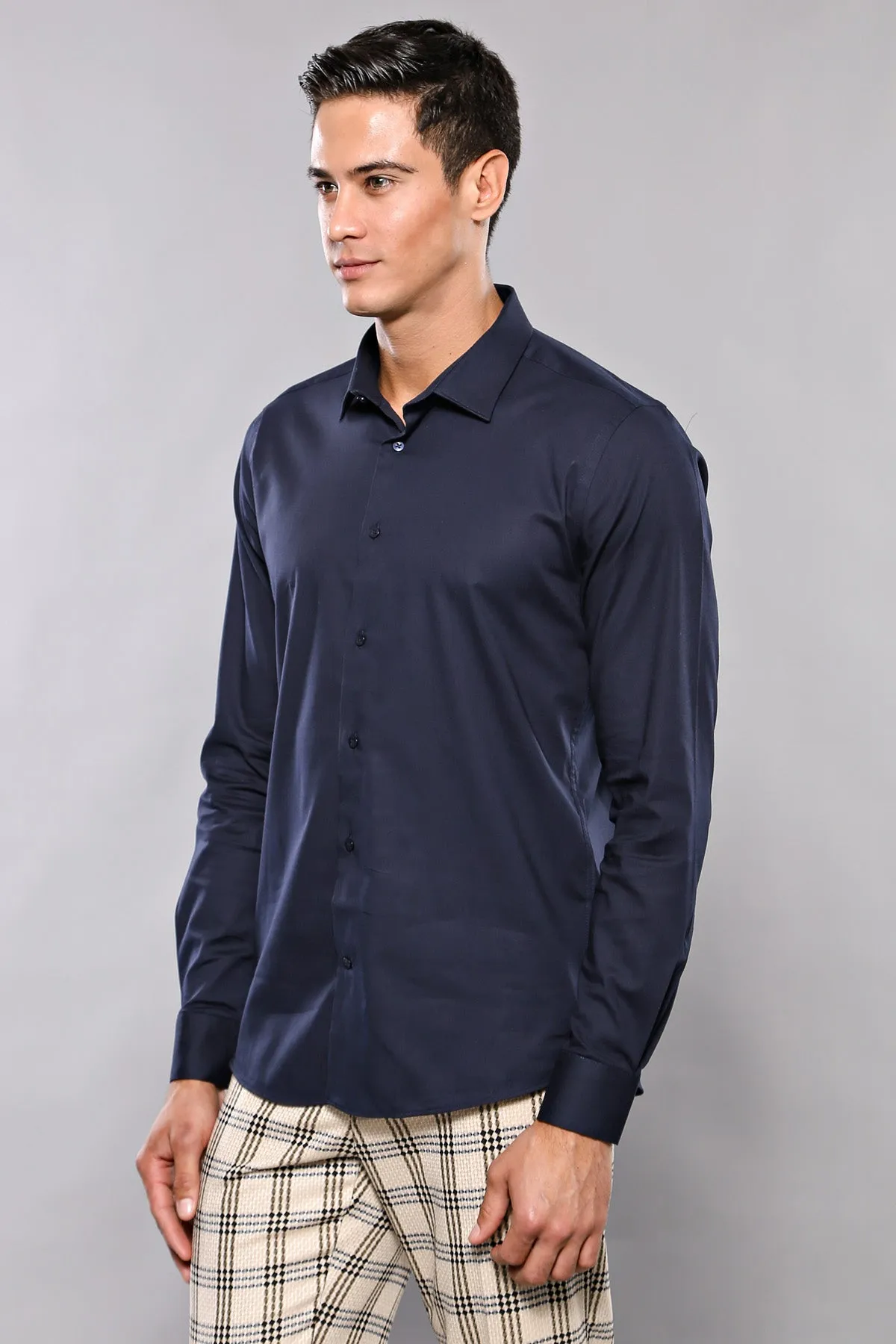 Navy Blue Men's Shirt | Wessi sold by Wessi product image thumbnail 2
