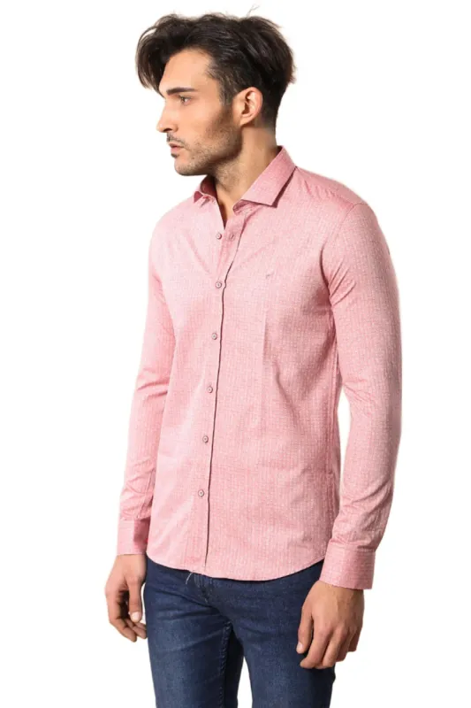 Pink Cotton Shirt for Men | Wessi sold by Wessi