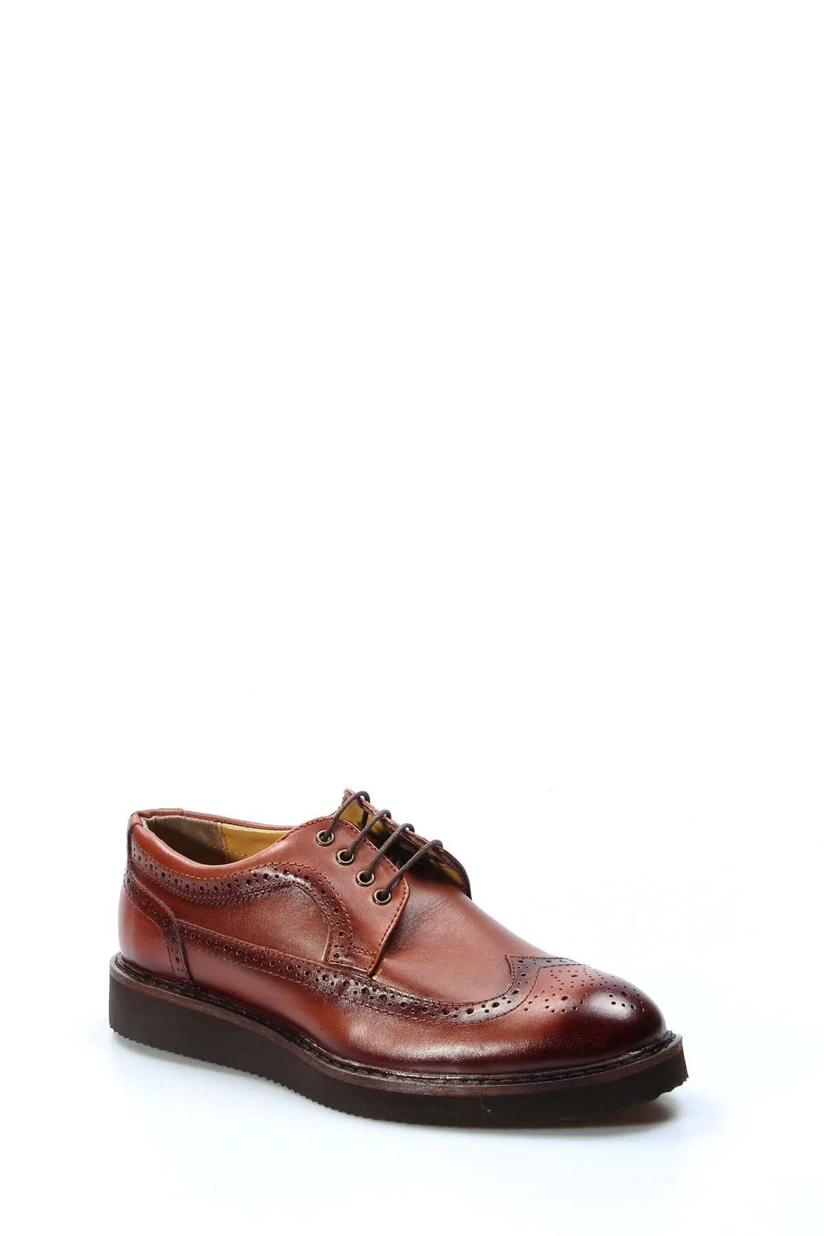 Men's Brown Brogue Leather Dress Shoes - Wessi sold by Wessi product image thumbnail 4
