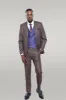 Brown Blue Checked Suit | Wessi sold by Wessi