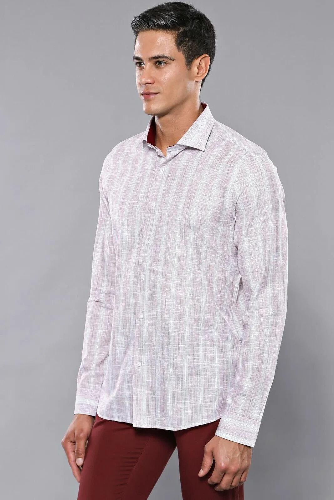 Light Red Checked Shirt - Wessi sold by Wessi product image thumbnail 2