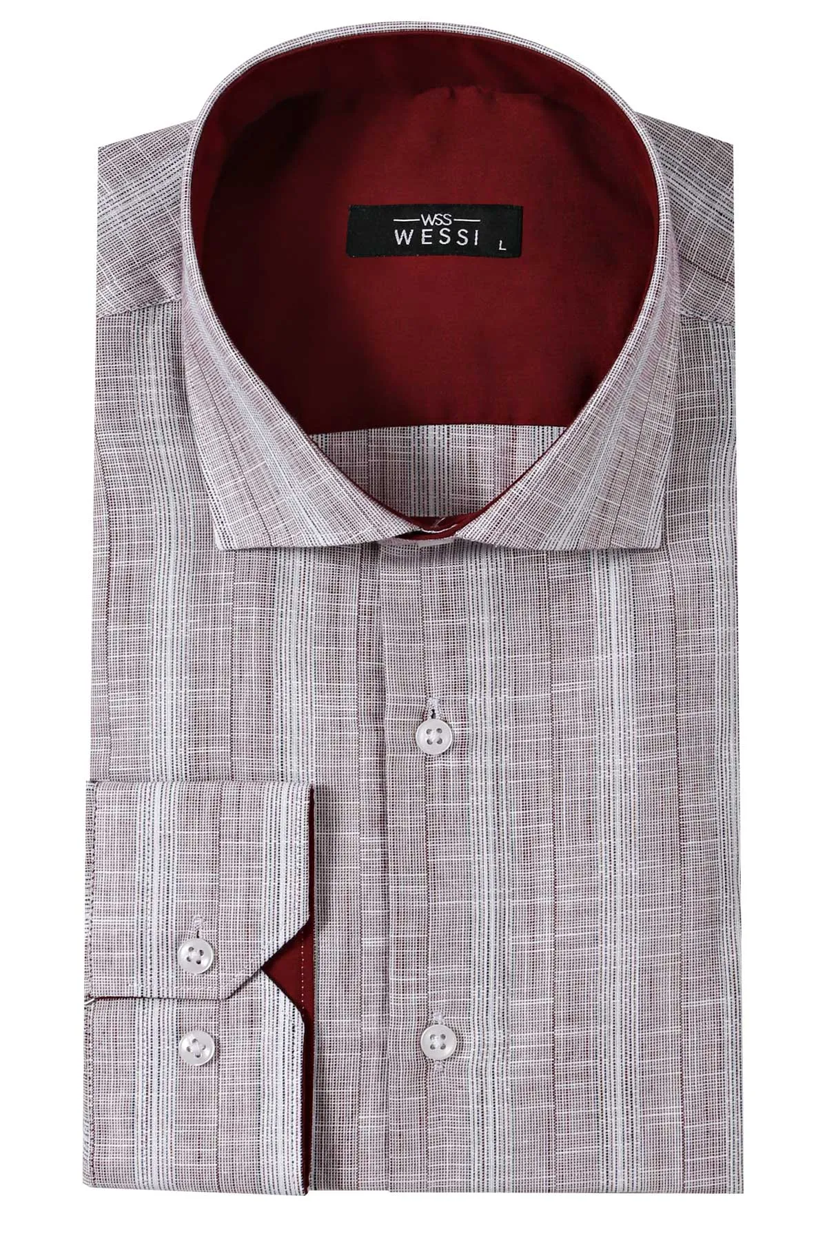 Light Red Checked Shirt - Wessi sold by Wessi product image thumbnail 5