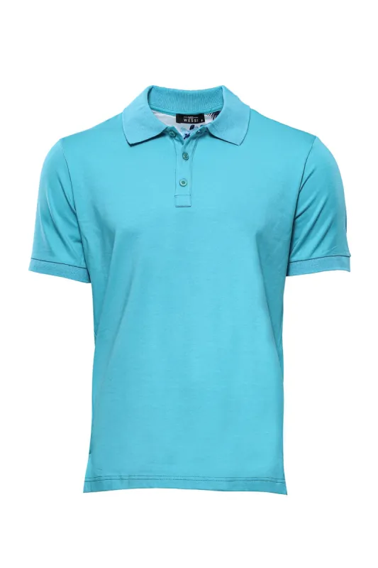 Oxford Polo Collar Blue Men T-shirt - Wessi sold by Wessi