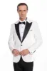 Velvet Slim Fit White Men Tuxedo Jacket - Wessi sold by Wessi