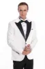 Velvet Slim Fit White Men Tuxedo Jacket - Wessi sold by Wessi