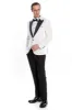 Velvet Slim Fit White Men Tuxedo Jacket - Wessi sold by Wessi