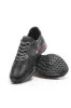 Men's Black Leather Sneakers with Red Accents and Cushioned Sole - Wessi sold by Wessi