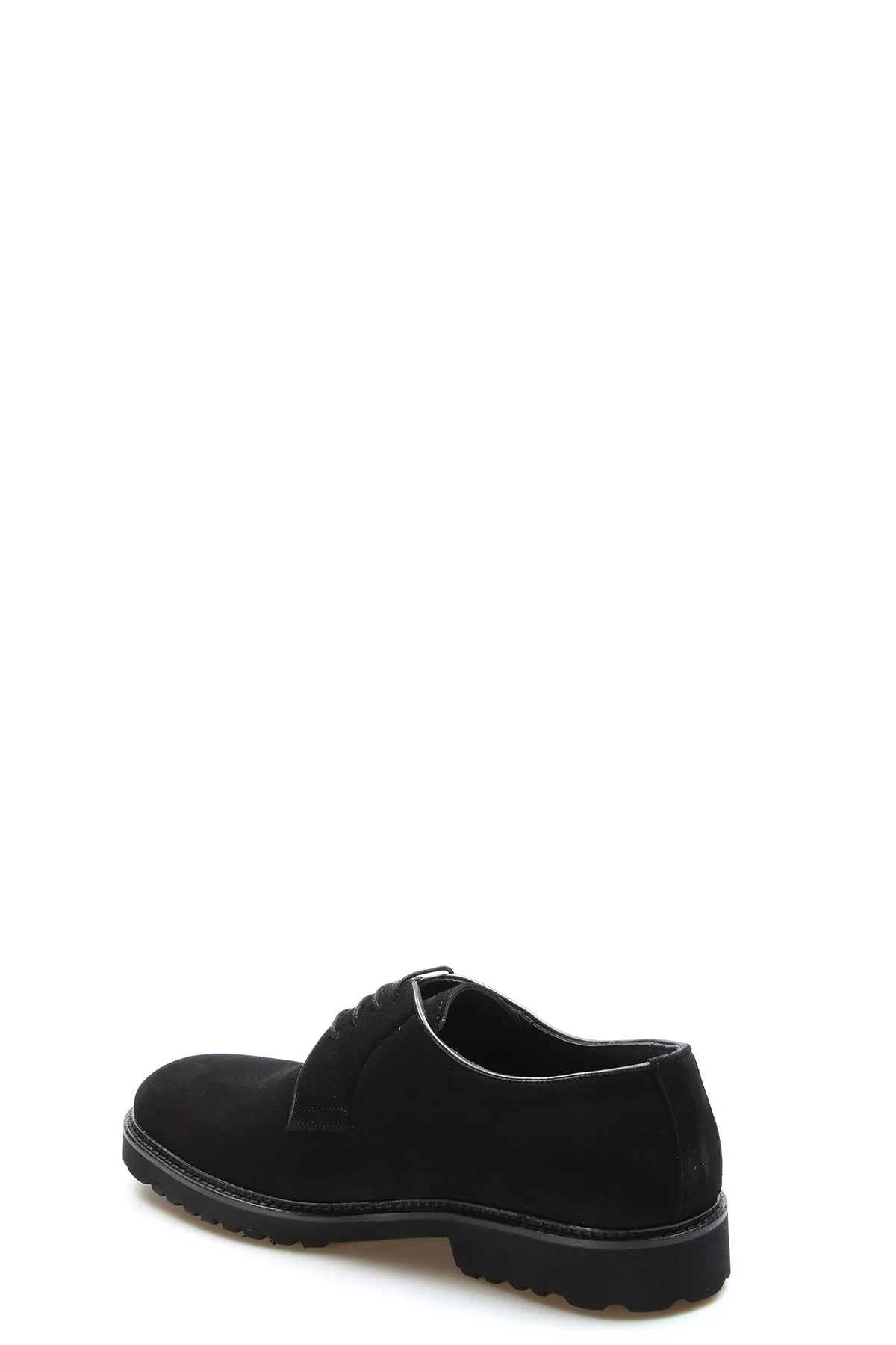 Men's Black Suede Derby Shoes with Rugged Sole - Wessi sold by Wessi product image thumbnail 3