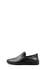 Men's Black Leather Slip-On Casual Shoes with Stitch Detailing - Wessi sold by Wessi