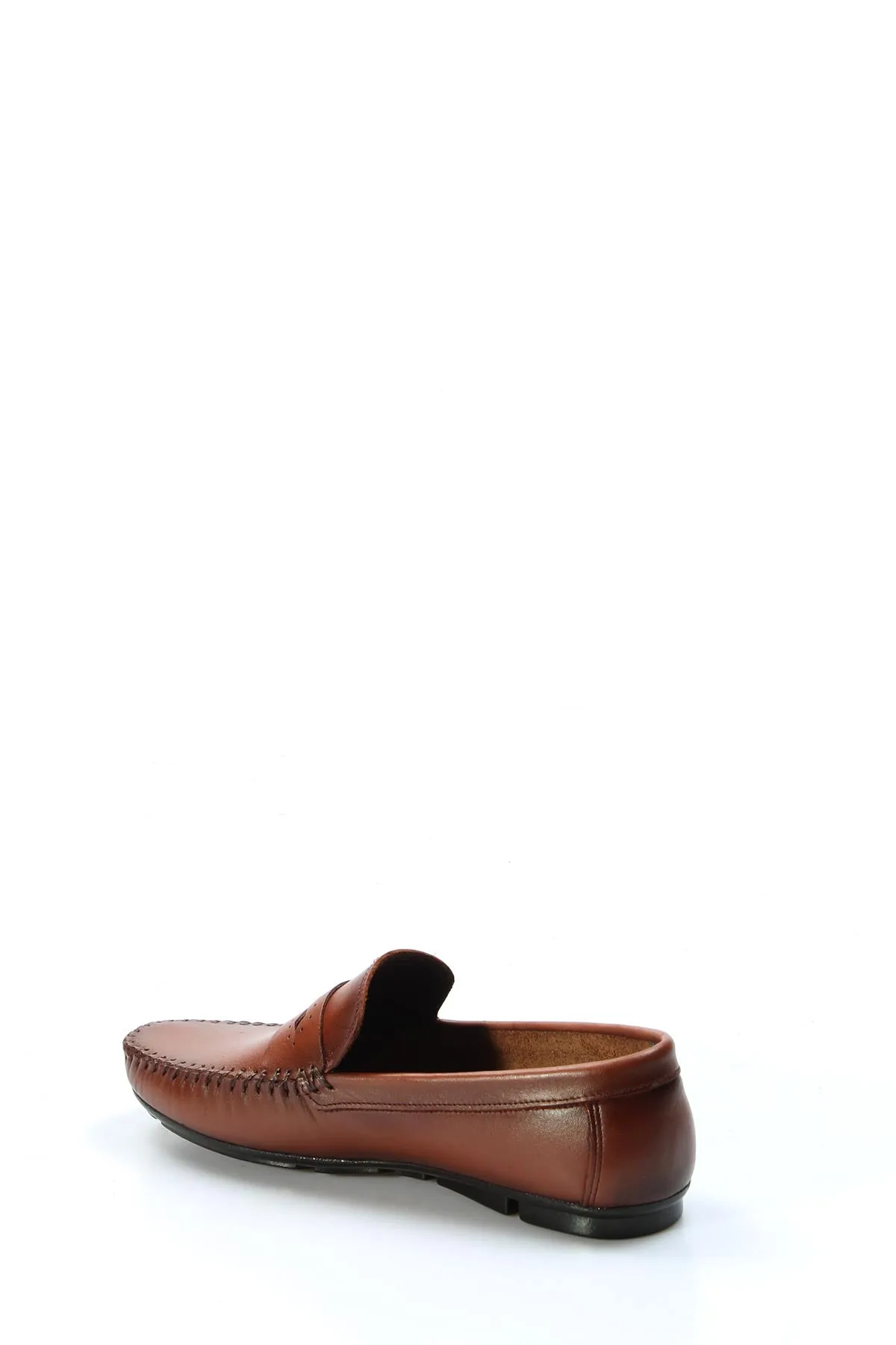Men's Brown Leather Loafers with Hand-Stitched Detailing - Wessi sold by Wessi product image thumbnail 3