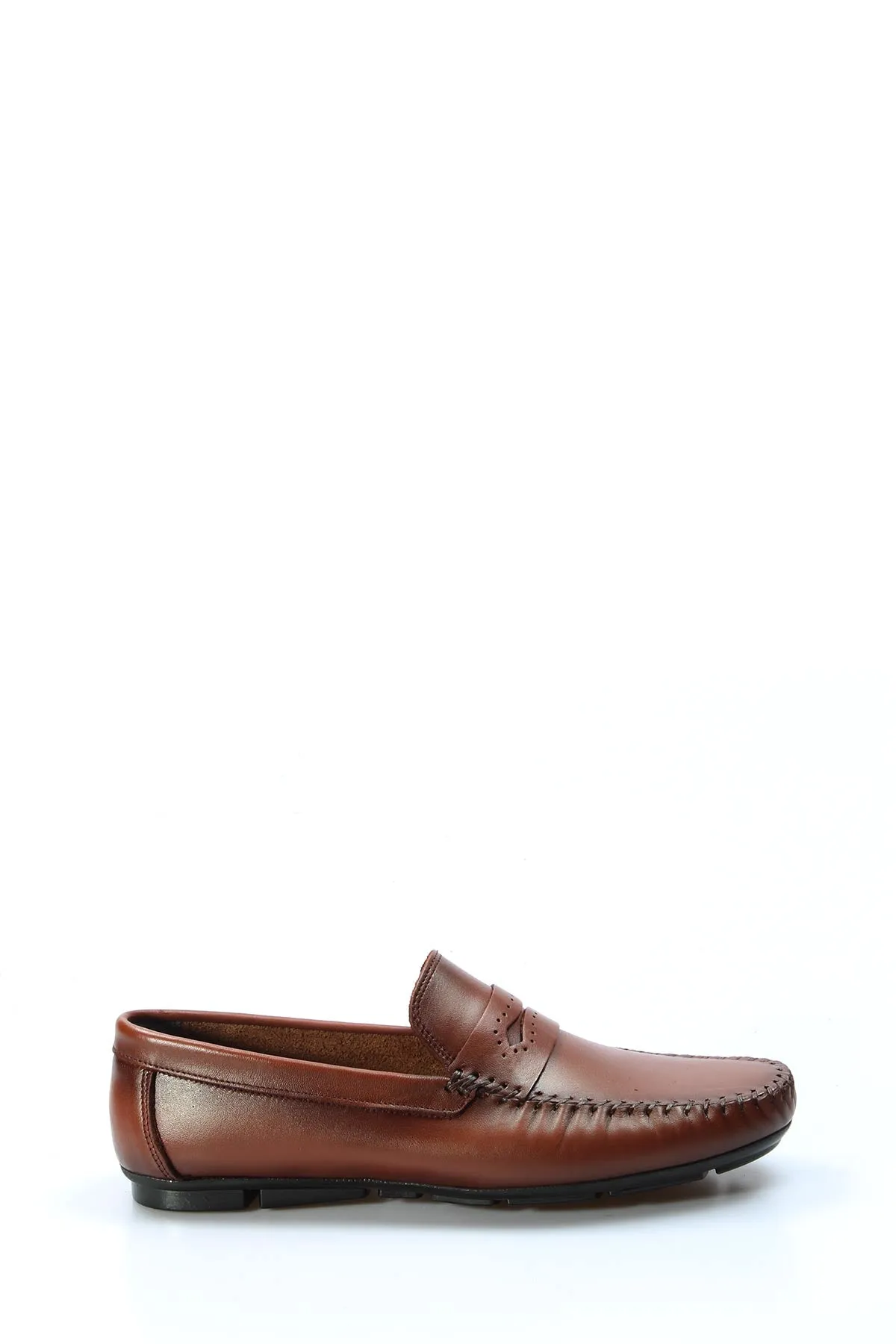 Men's Brown Leather Loafers with Hand-Stitched Detailing - Wessi sold by Wessi product image thumbnail 2
