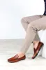 Men's Brown Leather Loafers with Hand-Stitched Detailing - Wessi sold by Wessi