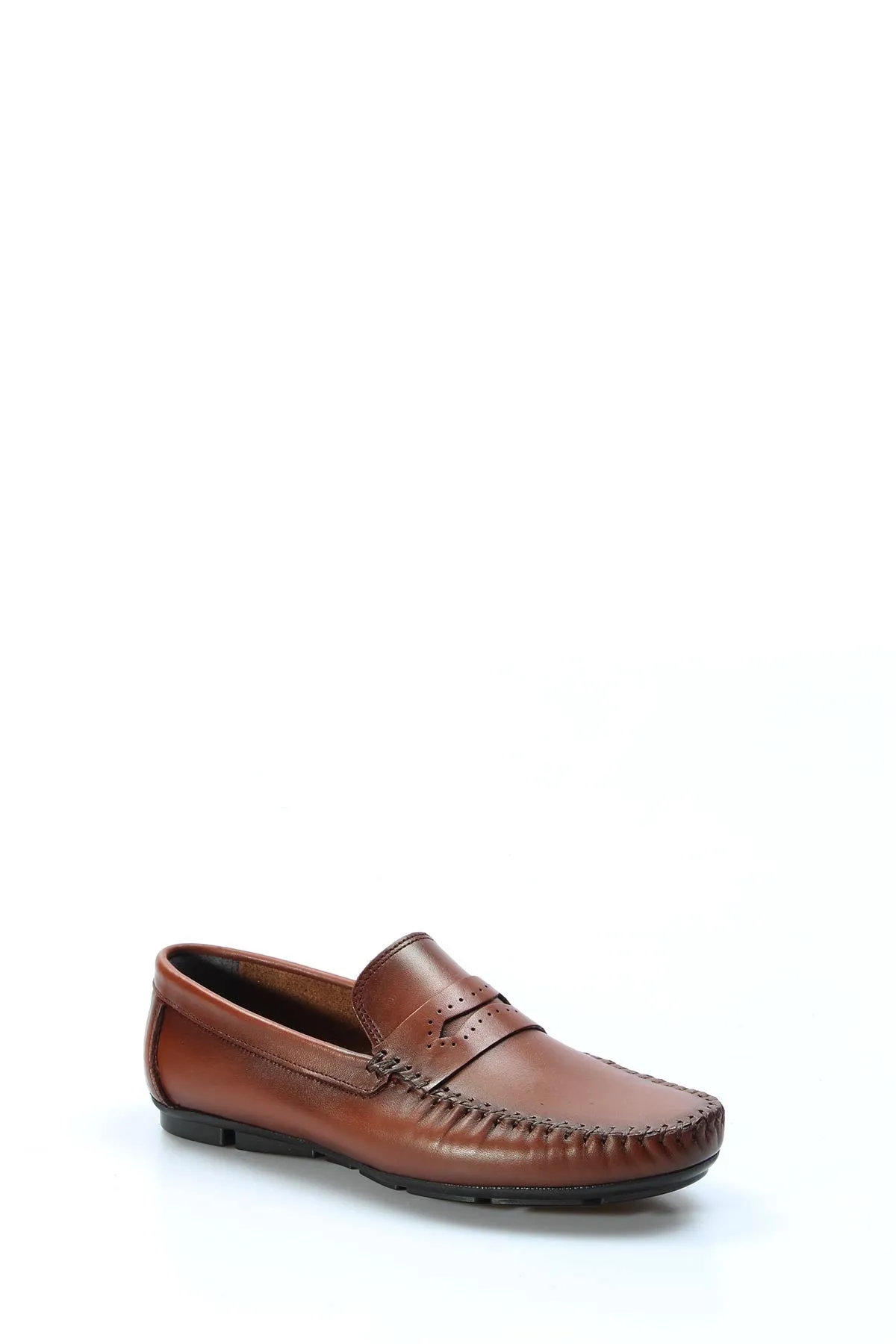Men's Brown Leather Loafers with Hand-Stitched Detailing - Wessi sold by Wessi product image thumbnail 4