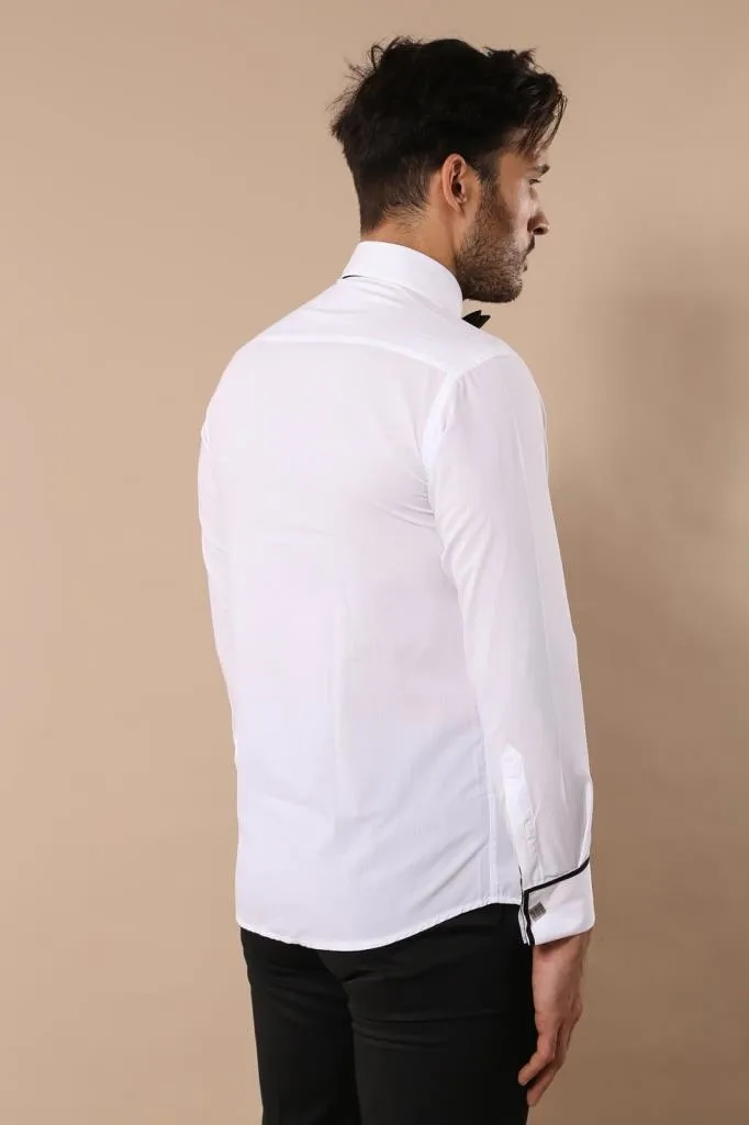 White Tuxedo Shirt | Wessi sold by Wessi product image thumbnail 4