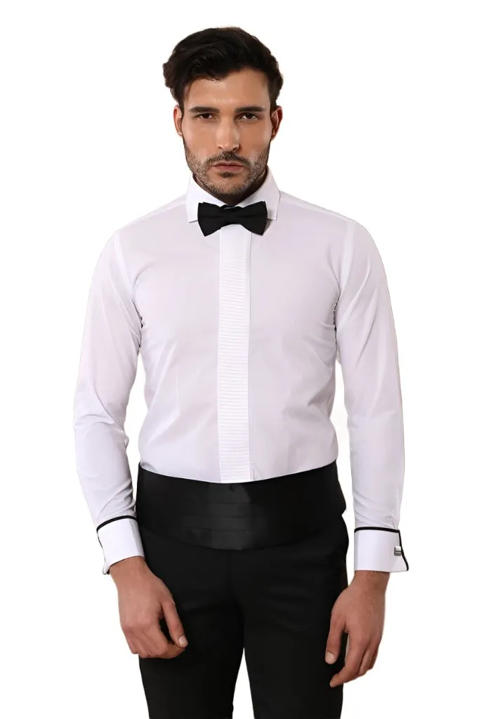 White Tuxedo Shirt | Wessi sold by Wessi