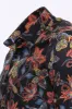Tiger Patterned Slim Fit Long Sleeves Black Men Shirt - Wessi sold by Wessi