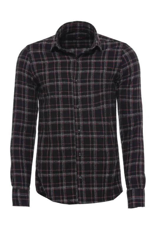 Plaid Black Men Lumberjack Shirt - Wessi sold by Wessi