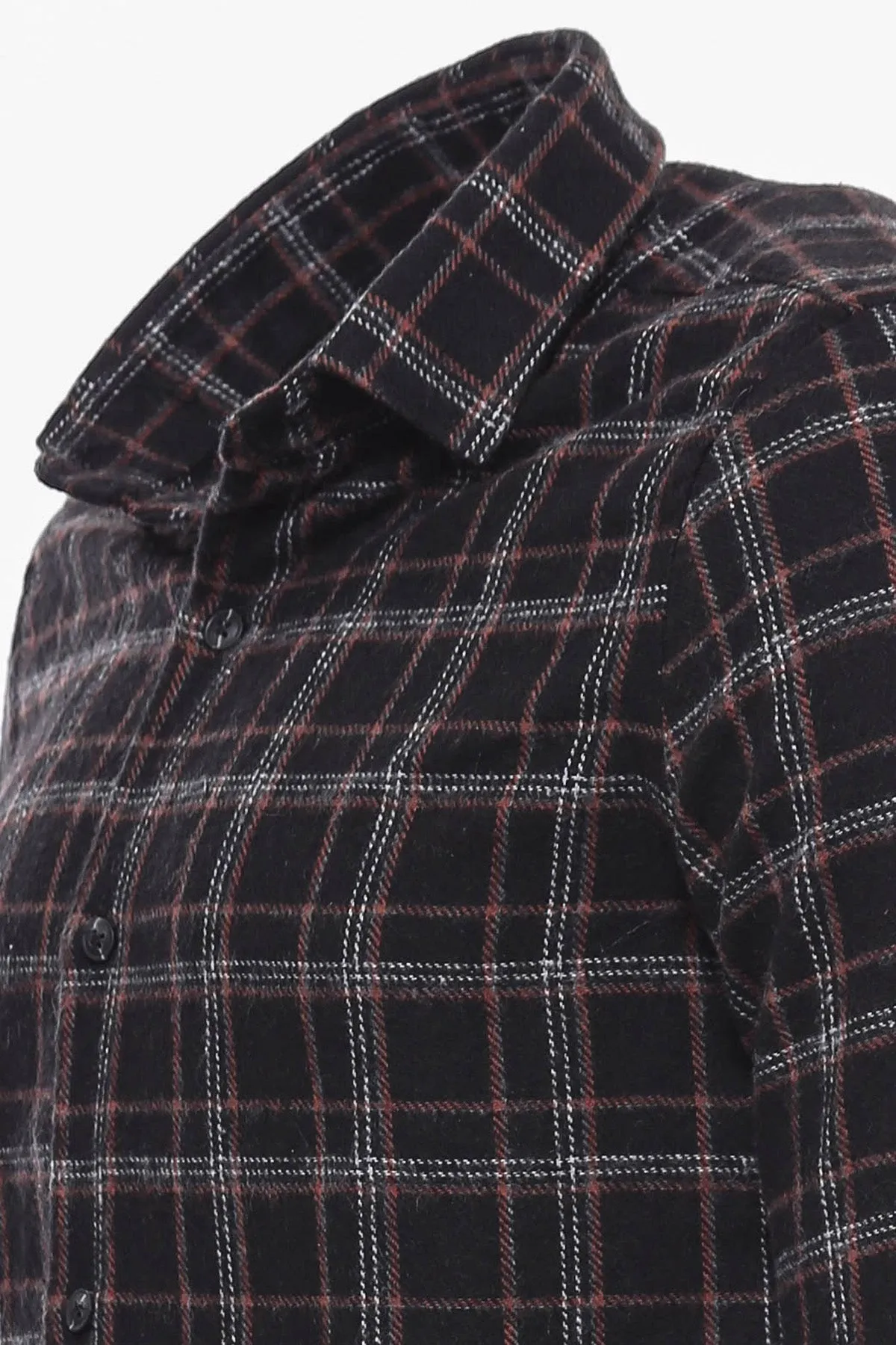 Plaid Black Men Lumberjack Shirt - Wessi sold by Wessi product image thumbnail 3