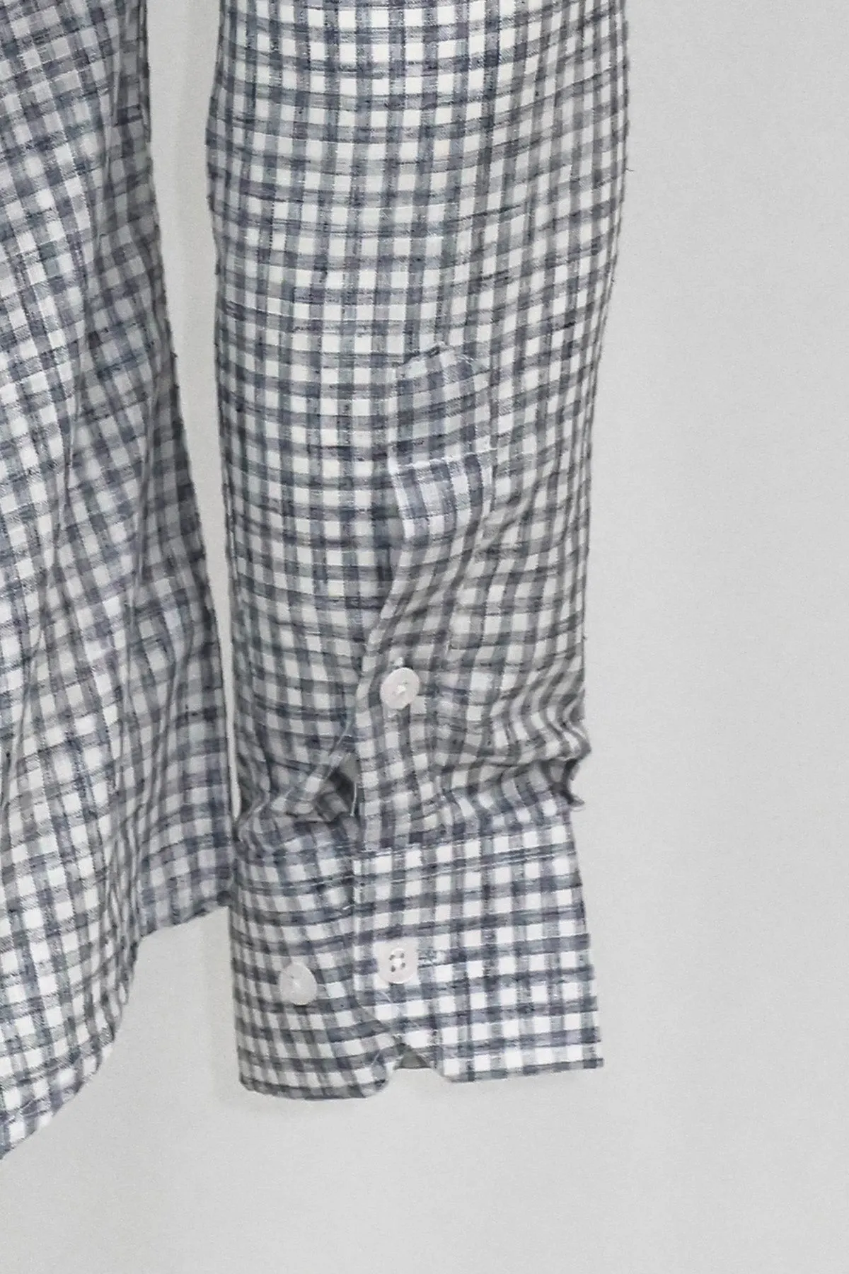 Plaid Slim Fit Black Men Shirt - Wessi sold by Wessi product image thumbnail 3