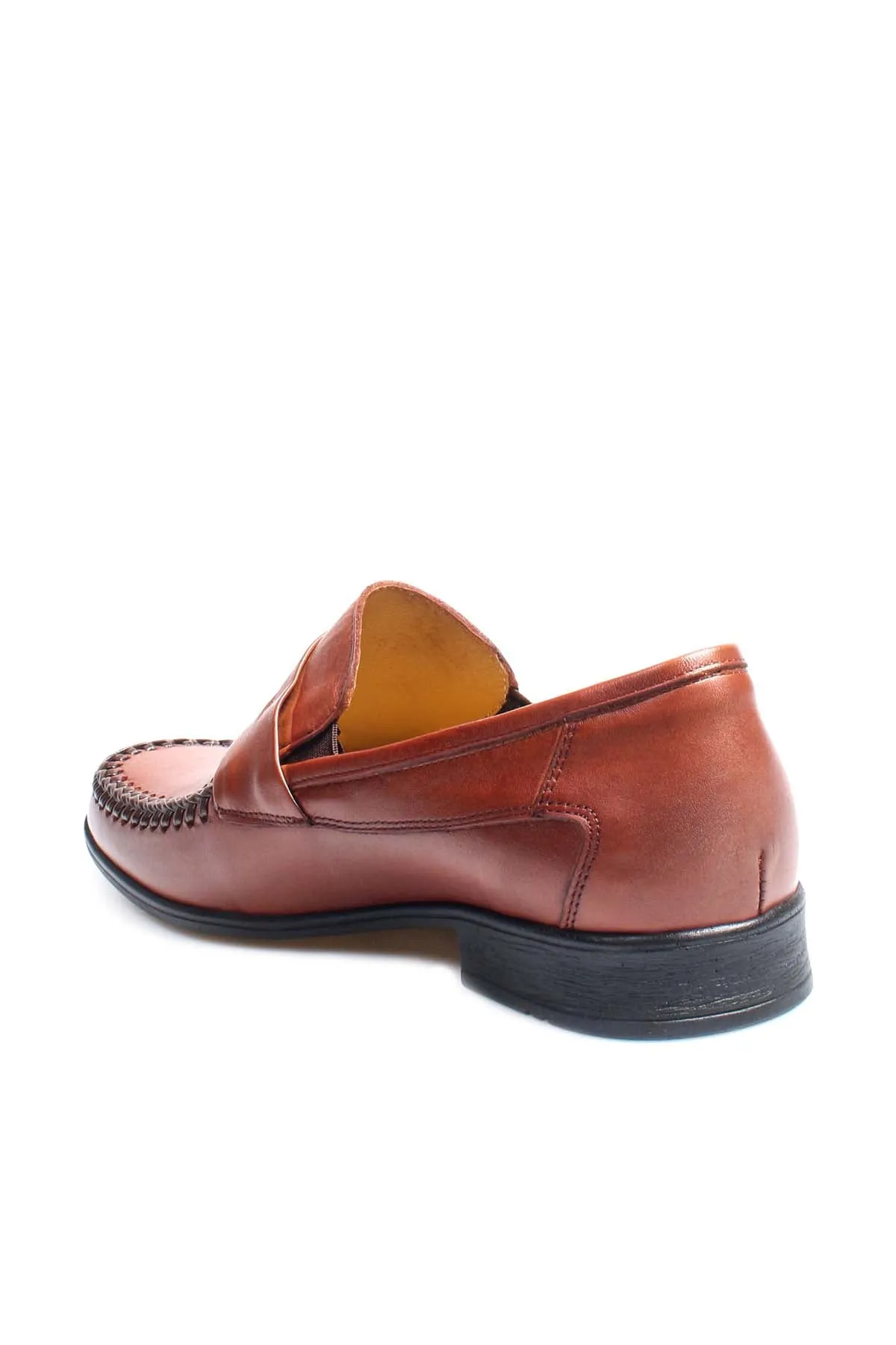 Men's Tan Leather Moccasin Loafers-Wessi sold by Wessi product image thumbnail 2