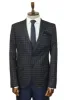 Plaid Navy Blue Jacket with Handkerchief - Wessi sold by Wessi