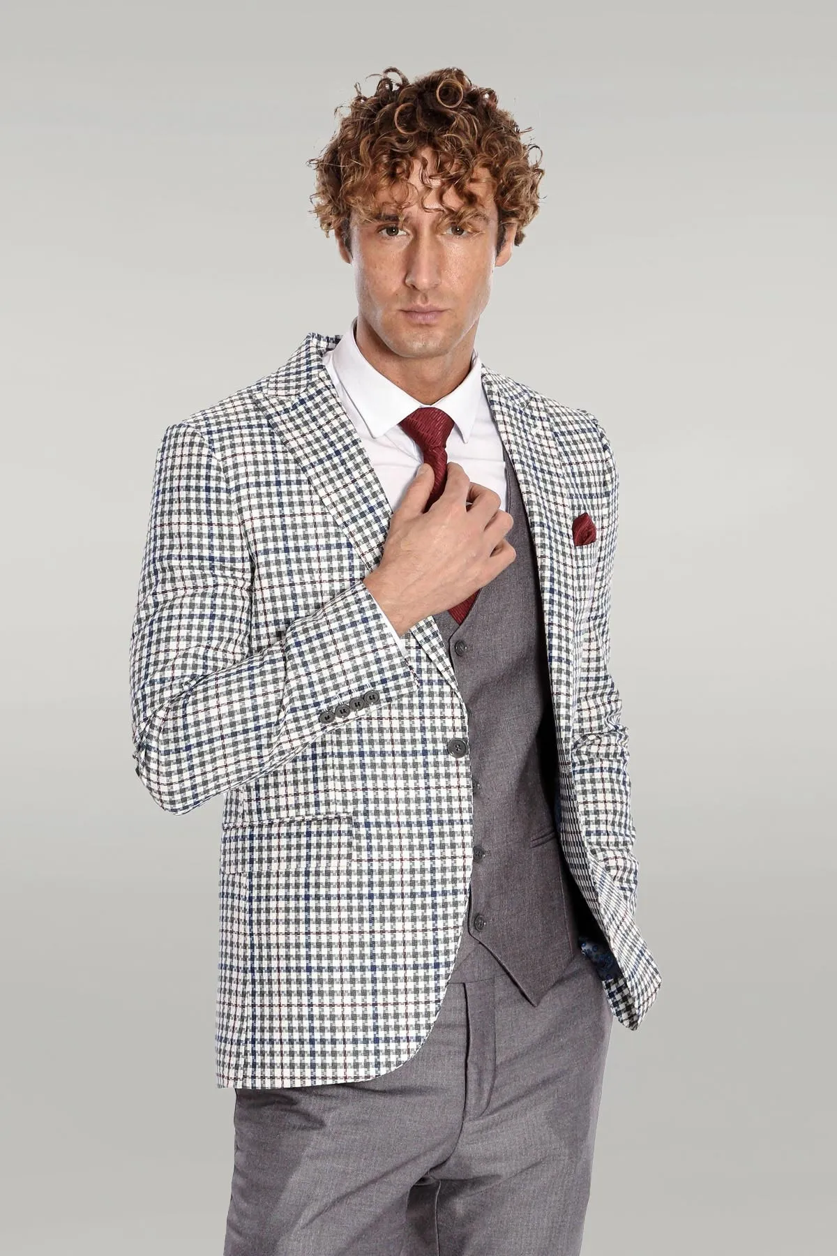 Plaid Grey Men's Suit - Wessi sold by Wessi