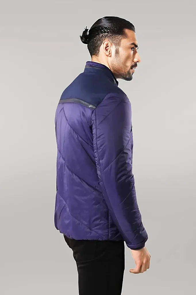 Blue Quilted Down Coat - Wessi sold by Wessi product image thumbnail 2