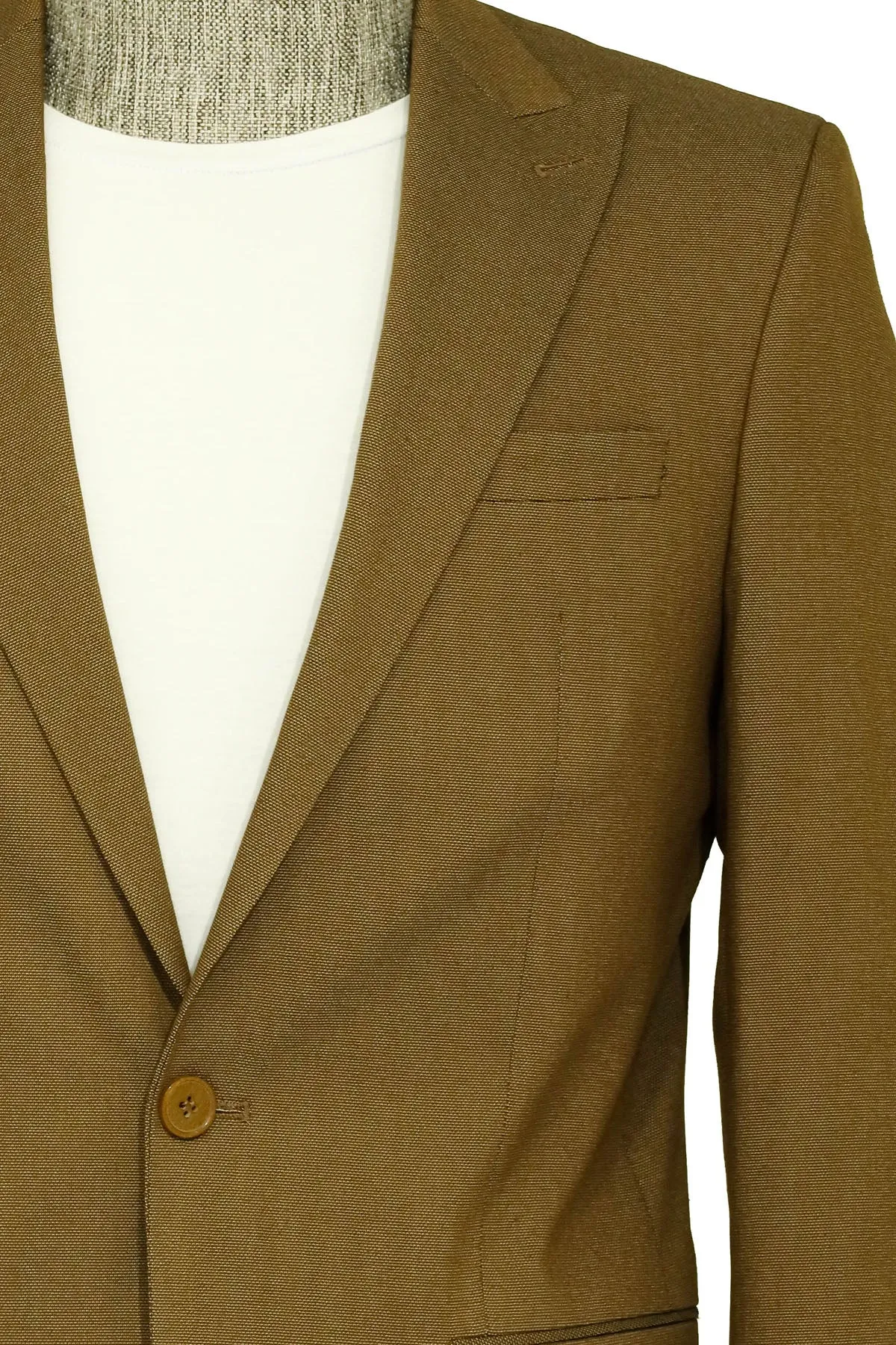 Single Buttons 2 Piece Tan Men Suit - Wessi sold by Wessi product image thumbnail 2