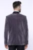 Plain Velvet Dark Grey Blazer | Wessi sold by Wessi