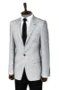 Patterned Slim Fit Grey Men Blazer - Wessi sold by Wessi