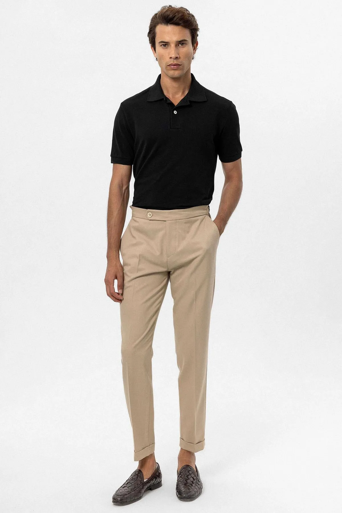 Men's Black Polo Neck T-Shirt - Wessi sold by Wessi product image thumbnail 2