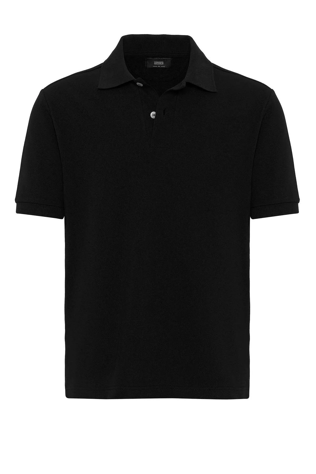 Men's Black Polo Neck T-Shirt - Wessi sold by Wessi product image thumbnail 5