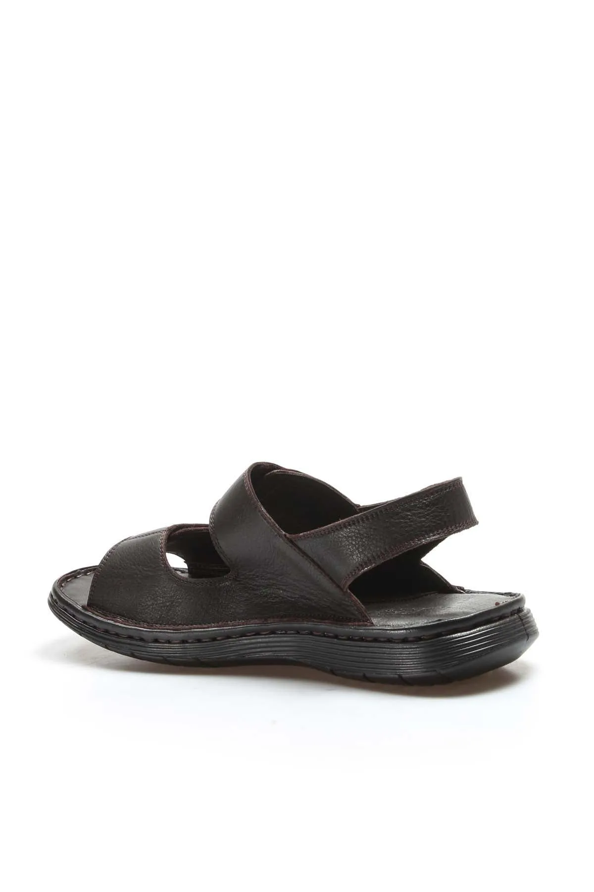 Men's Brown Leather Sandals with Adjustable Straps - Wessi sold by Wessi product image thumbnail 3