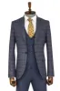 Checked Slim Fit Blue Men Suit - Wessi sold by Wessi