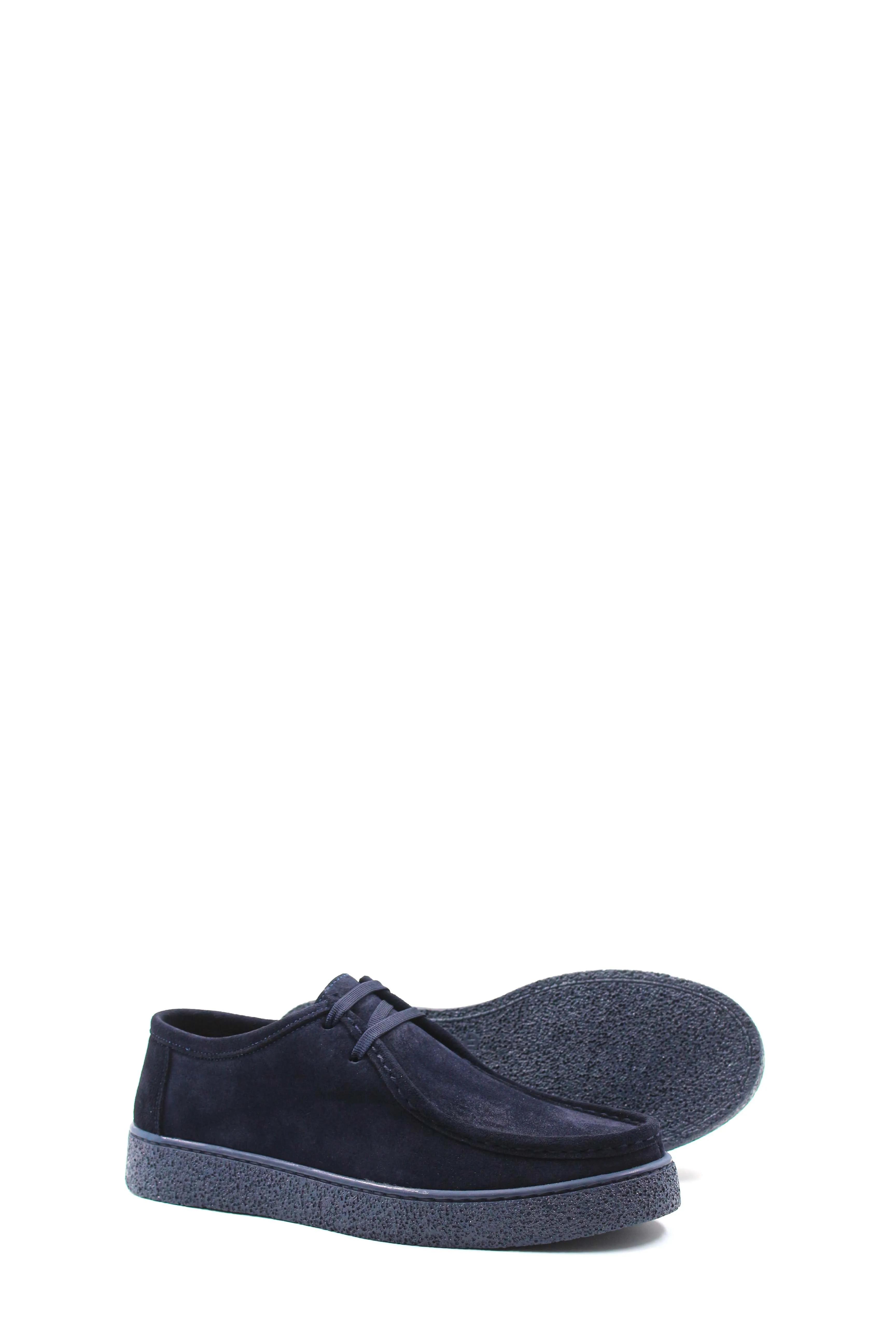 Men's Navy Suede Moccasin Shoes with Crepe Sole - Wessi sold by Wessi product image thumbnail 3