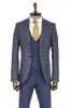 Checked Slim Fit Blue Men Suit - Wessi sold by Wessi