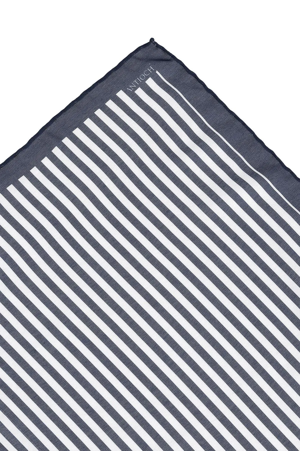 Men's Navy Blue Navy Striped Scarf - Wessi sold by Wessi product image thumbnail 4