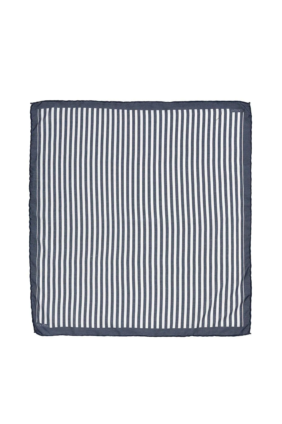 Men's Navy Blue Navy Striped Scarf - Wessi sold by Wessi product image thumbnail 2