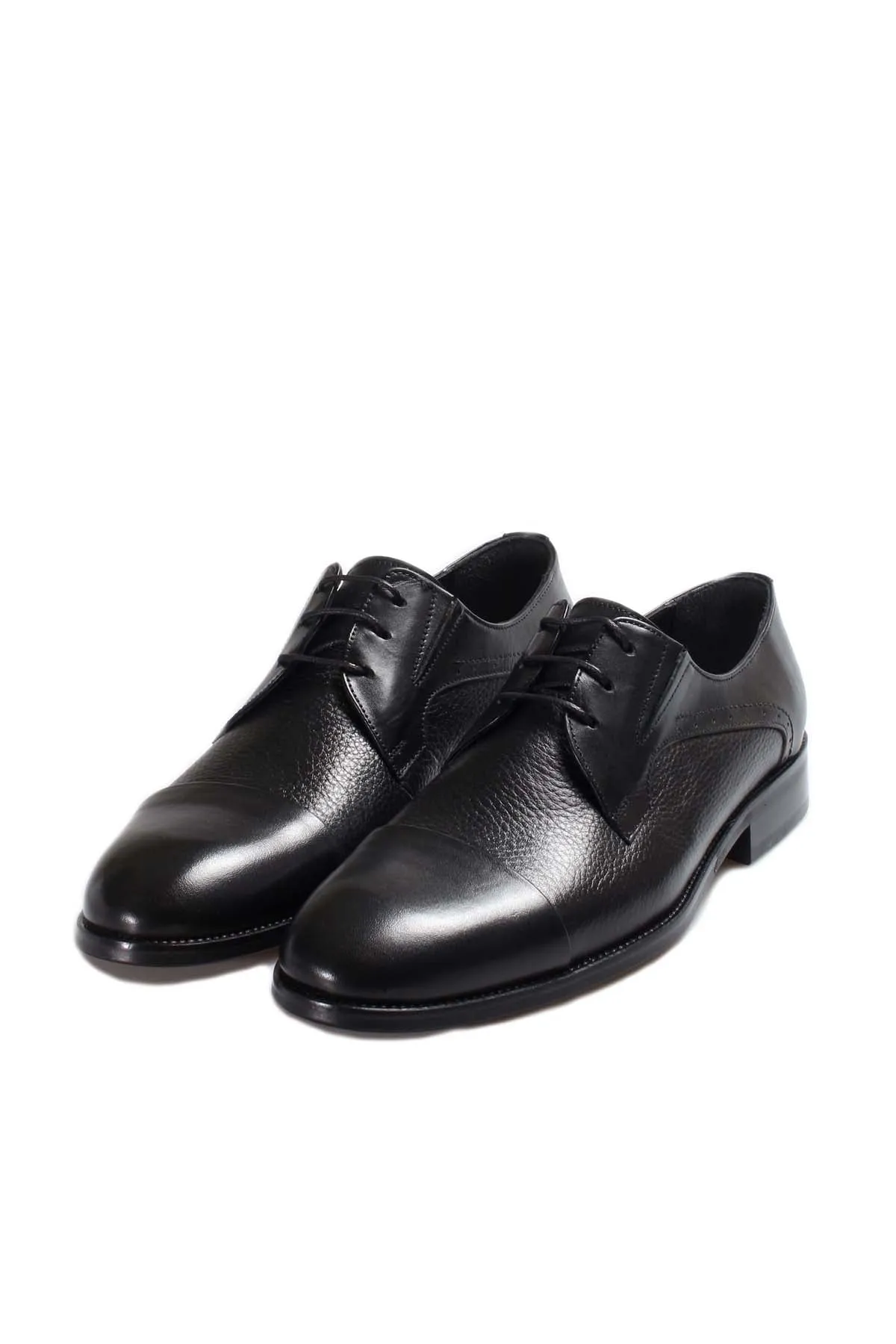 Black Leather Cap-Toe Derby Wessi sold by Wessi product image thumbnail 5