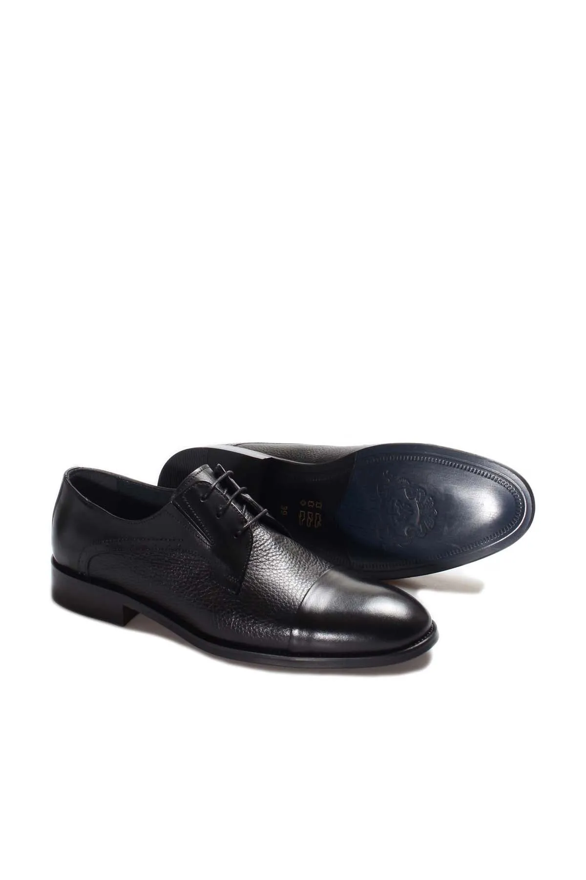 Black Leather Cap-Toe Derby Wessi sold by Wessi product image thumbnail 4