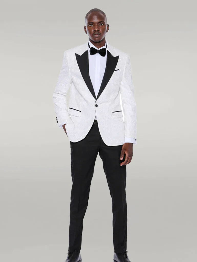 Grey Sparkly Patterned Party Blazer | Wessi sold by Wessi product image thumbnail 3