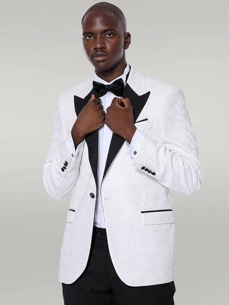 Grey Sparkly Patterned Party Blazer | Wessi sold by Wessi