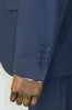 3 -Piece Single Button Peak Lapel Dark Blue Men Suit - Wessi sold by Wessi