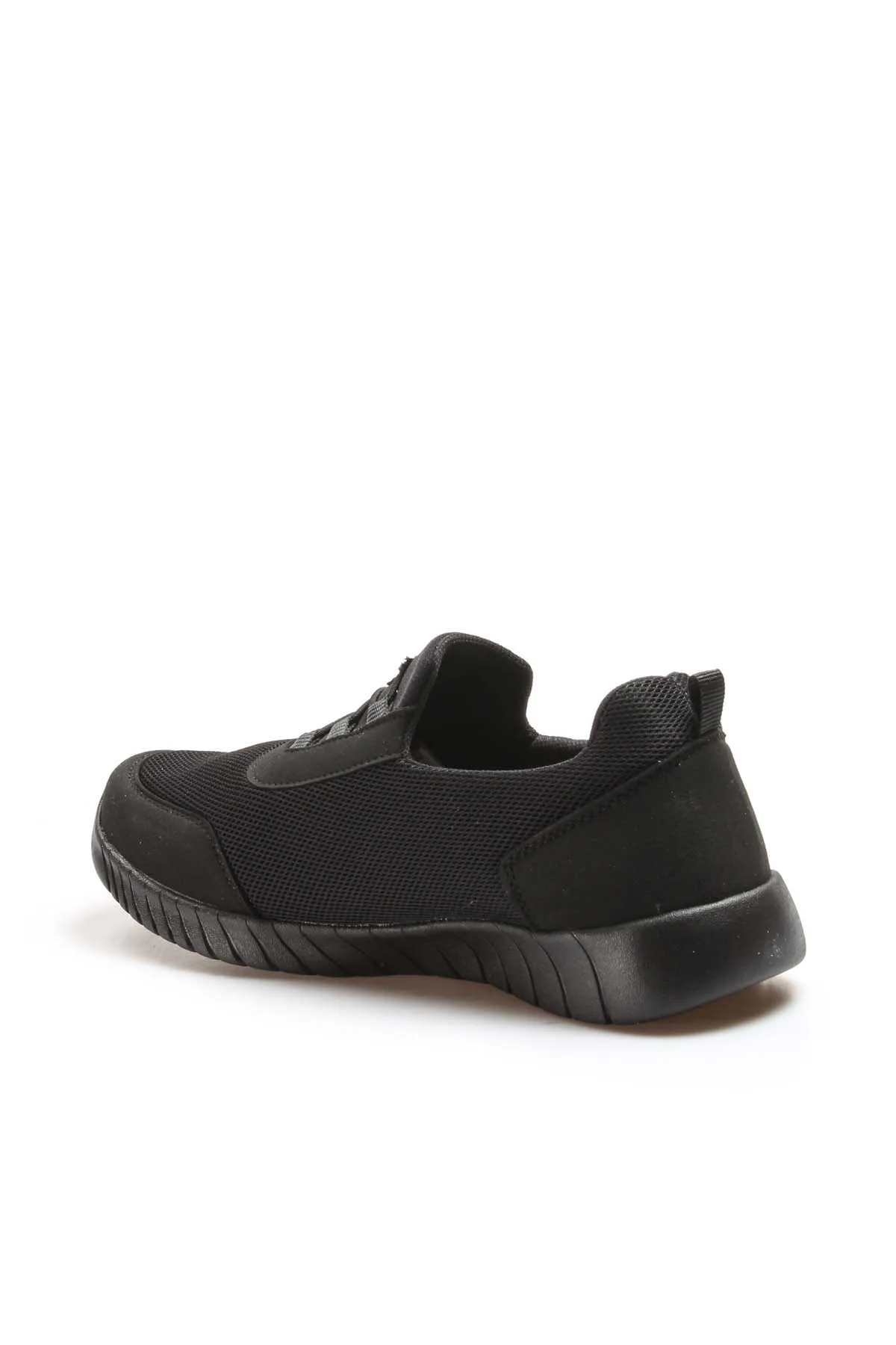 Men's Black Lace-Up Athletic Mesh Sneakers - Wessi sold by Wessi product image thumbnail 3