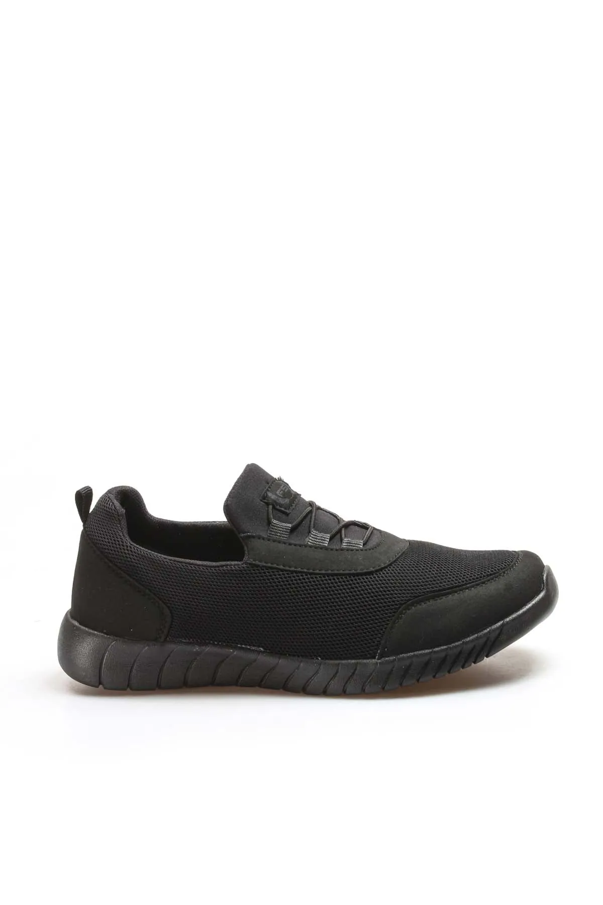 Men's Black Lace-Up Athletic Mesh Sneakers - Wessi sold by Wessi product image thumbnail 2