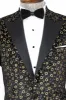 Tiny Flower Pattern Black Men Tuxedo Blazer - Wessi sold by Wessi