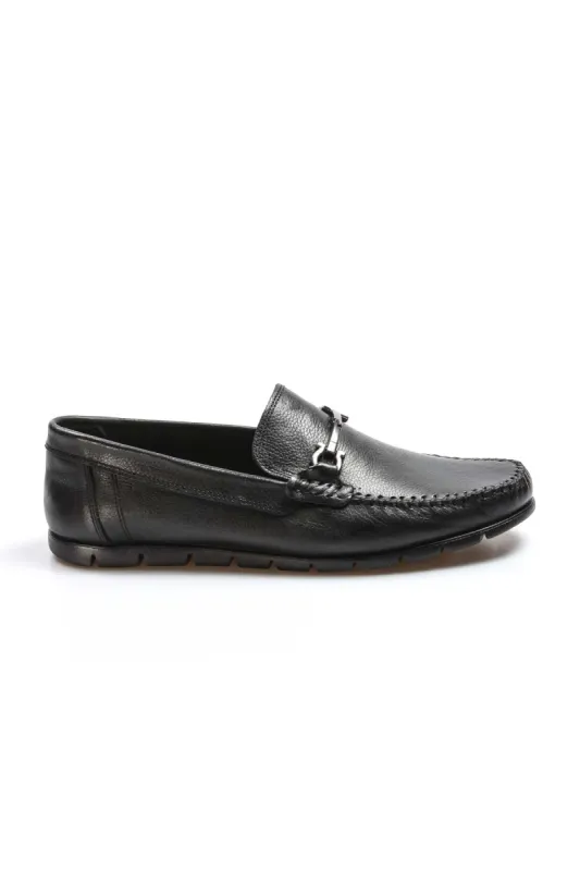 Men's Black Leather Loafers-Wessi sold by Wessi